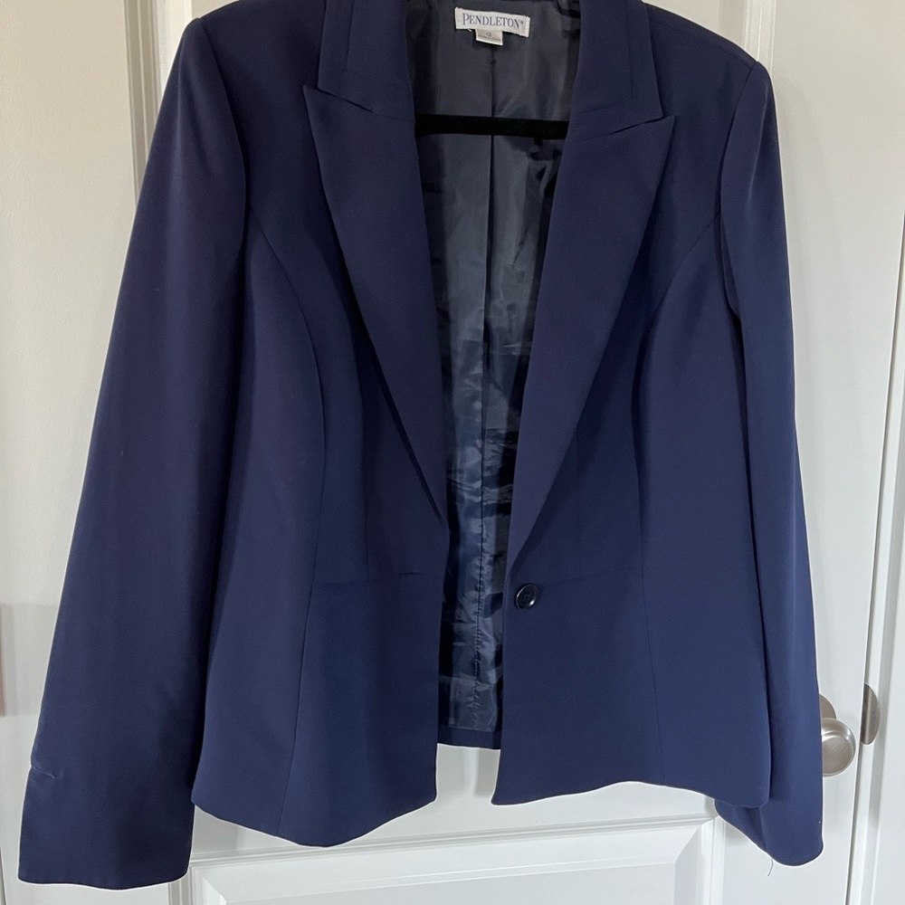 Pendleton lined blazer-NWOT size 12 - Picture 3 of 6